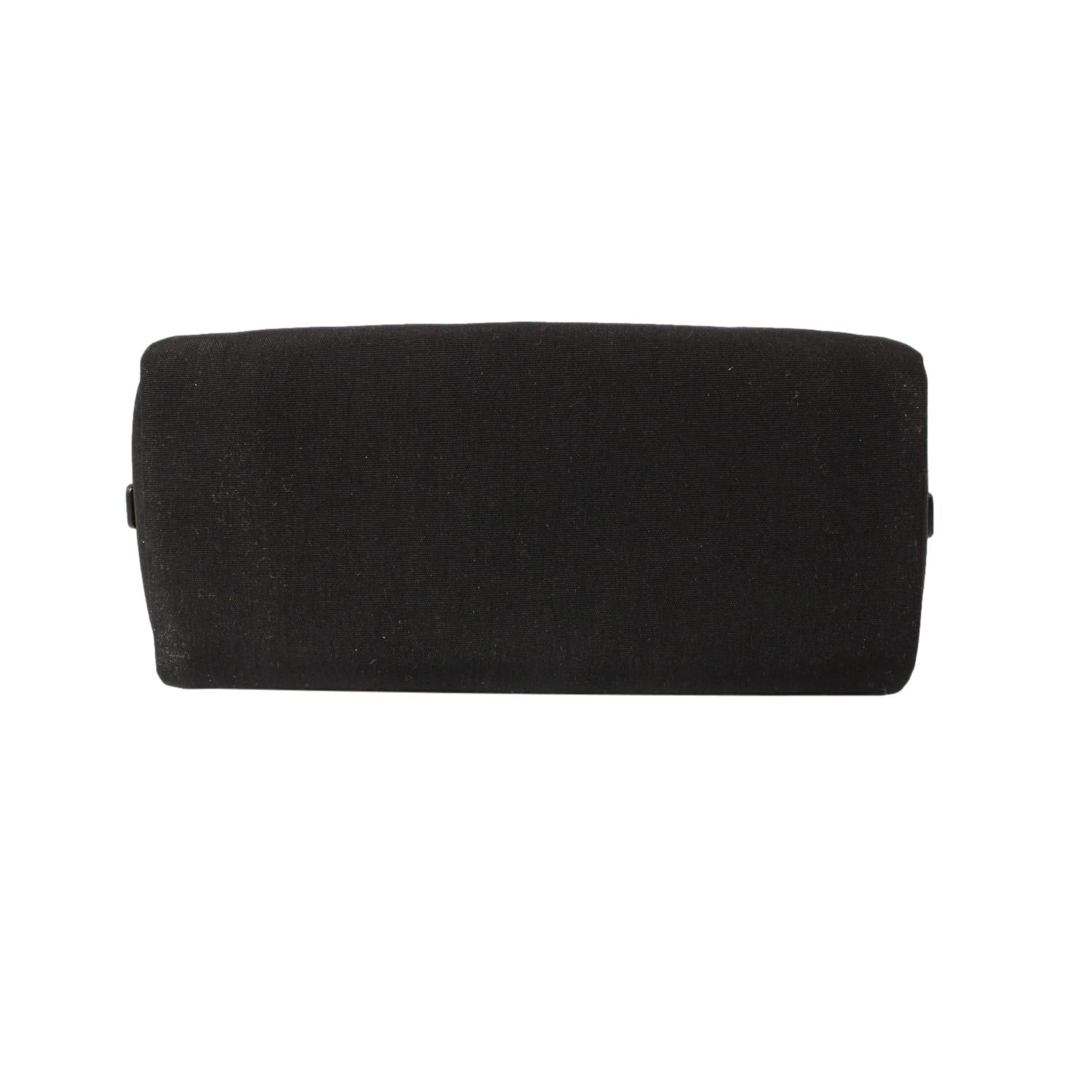 Prada Black Cordura Fabric Cosmetic Clutch