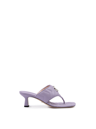 Gucci Mystic Purple Nappa Charlotte Leather Sandals