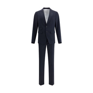 Dsquared² Black Fleece Wool Two-Piece Suit