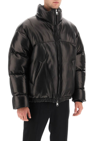 Alexander Mcqueen Quilted Leather Puffer Jacket