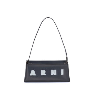 Marni Black Calf Leather Bos Taurus Shoulder Bag