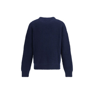 Jil Sander Blue Fleece Wool Sweatshirt