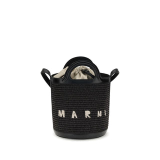 Marni Black Cotton Backet Bag