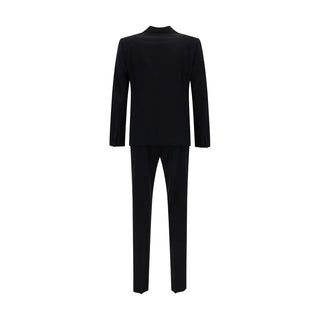 Dsquared² Black Fleece Wool Two-Piece Suit