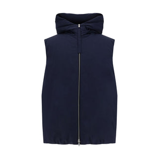 Jil Sander Blue Polyester Sleveless Jacket