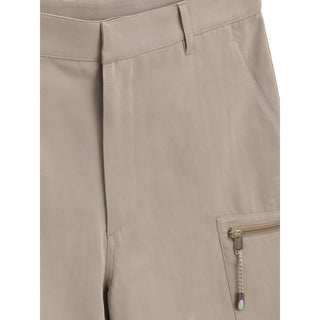 Dior Beige Cotton Cargo Shorts