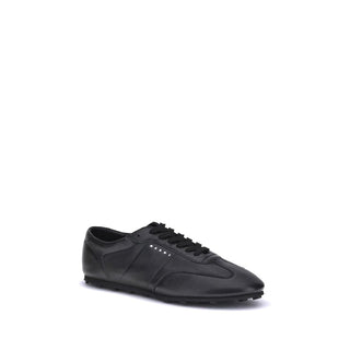Marni Black Calf Leather Bos Taurus Athletic Sneakers