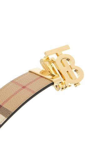 Burberry reversible tb check belt