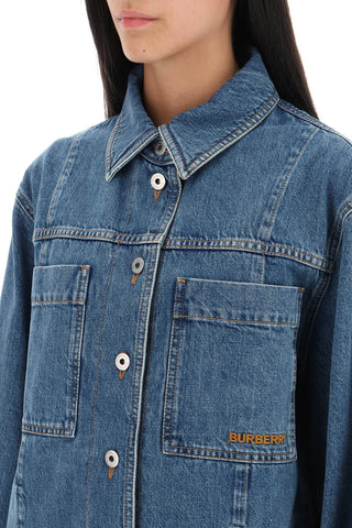 Burberry 'bensen' denim overshirt