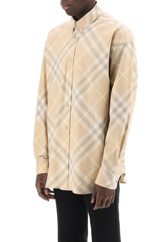 Burberry "organic Cotton Checkered Shirt