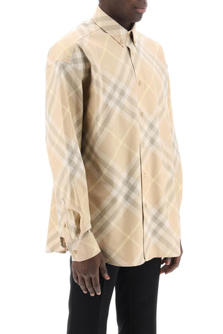 Burberry "organic Cotton Checkered Shirt