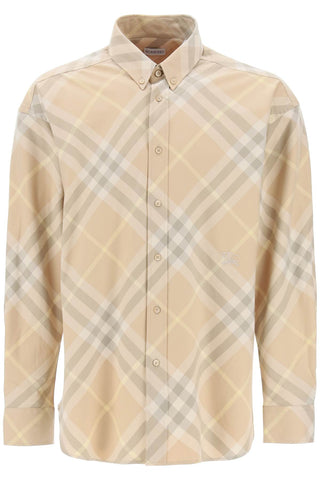 Burberry "organic Cotton Checkered Shirt