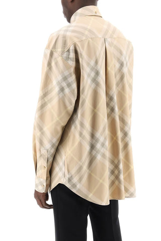 Burberry "organic Cotton Checkered Shirt