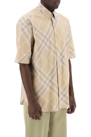 Burberry "organic Cotton Checkered Shirt