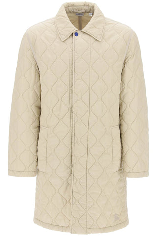 Burberry quilted nylon midi car coat with