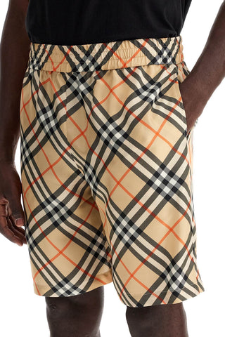 Burberry Ered Silk Bermuda Shorts For Men