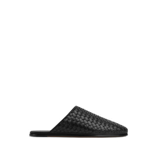 Bottega Veneta Leather Intrecciato Woven Mules