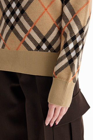 Burberry ered wool pullover sweater