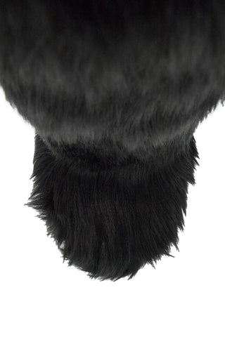 Moon Boot black suede icon yeti boots with synthetic fur lining