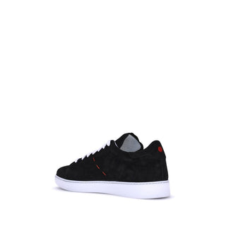 Kiton Black Rubber Low Top Sneakers