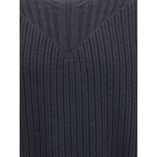 Rick Owens Black Fleece Wool Sweatshirt