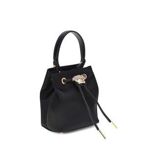 Versace Black Viscose Shoulder Bag