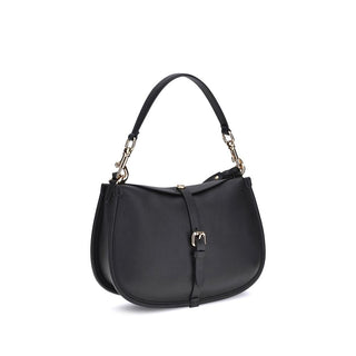 Etro Black Calf Leather Bos Taurus Shoulder Bag
