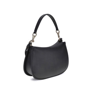 Etro Black Calf Leather Bos Taurus Shoulder Bag