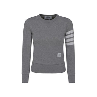 Thom Browne Gray Cotton Sweatshirt