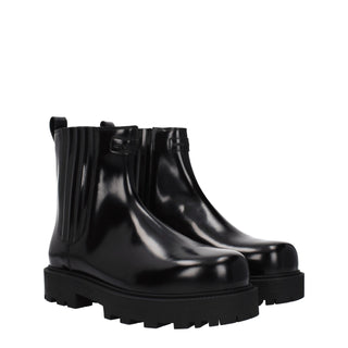 Givenchy Black Leather Ankle Boots