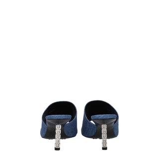 Givenchy Blue Fabric Platform Sandals