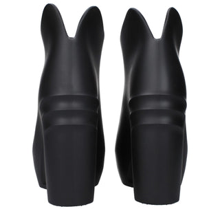 Givenchy Black Cotton Wedge Sandals