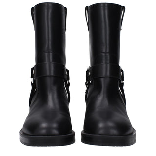 Stuart Weitzman Black Leather Ankle Boots