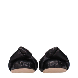 Miu Miu Black Leather Ballet Flats