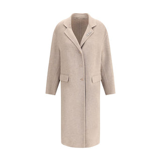 Ermanno Scervino Beige Wool Coat