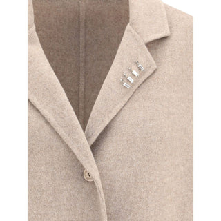 Ermanno Scervino Beige Wool Coat