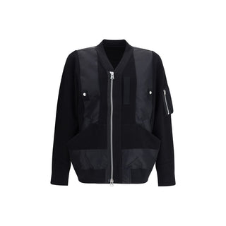 Sacai Black Cotton Bomber