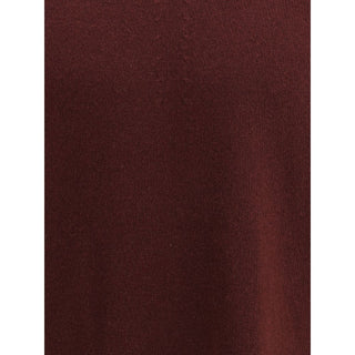 Jil Sander Bordeaux Fleece Wool Sweatshirt