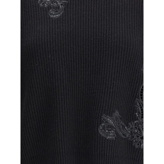 Versace Black Fleece Wool Sweatshirt