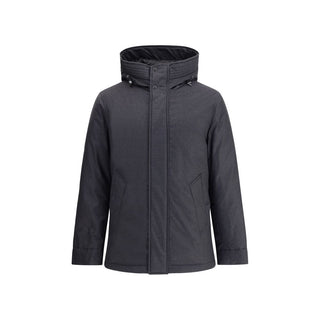 Woolrich Black Fleece Wool Parka