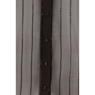 Brunello Cucinelli Brown Silk Blouse