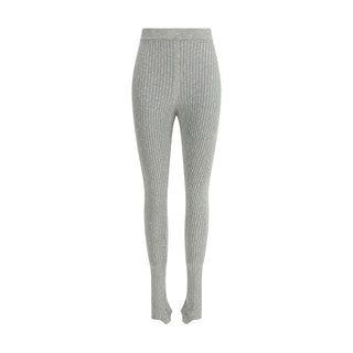 Magda Butrym Gray Linen Leggings