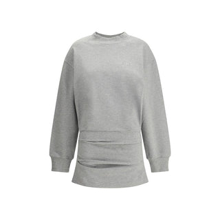 The Attico Gray Cotton Sweatshirt