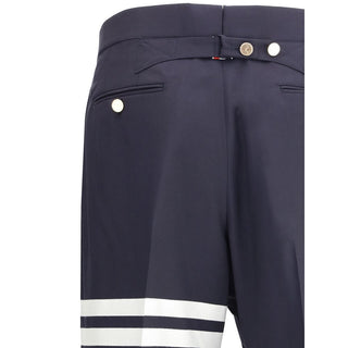 Thom Browne Blue Wool Dress Pants