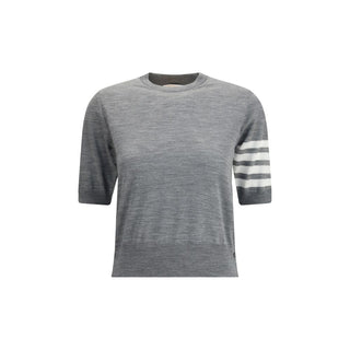 Thom Browne Gray Fleece Wool T-Shirt
