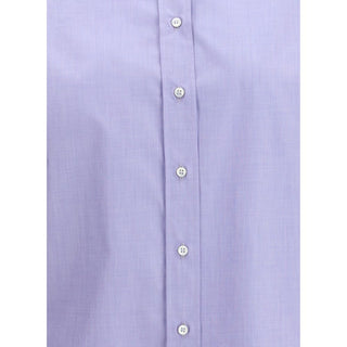 Brunello Cucinelli Light Blue Cotton Dress Shirt