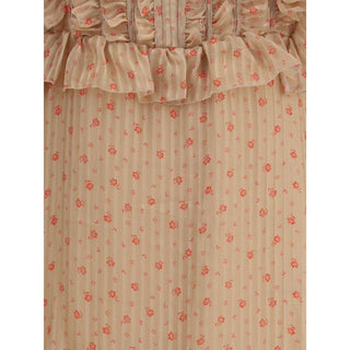 Kristina Ti Multicolor Silk Long Dress