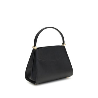 Ferragamo Black Calf Leather Bos Taurus Handbag