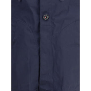 Thom Browne Blue Polyester Shell Jacket