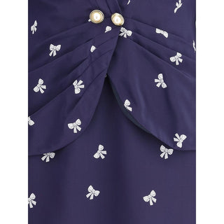 Alessandra Rich Blue Silk Casual Dress